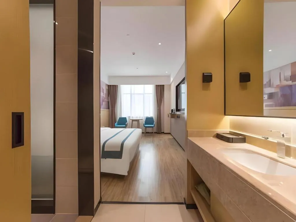 Bed in City Comfort Inn Kunming Qianxing Road Dashanghui Children's Hospital