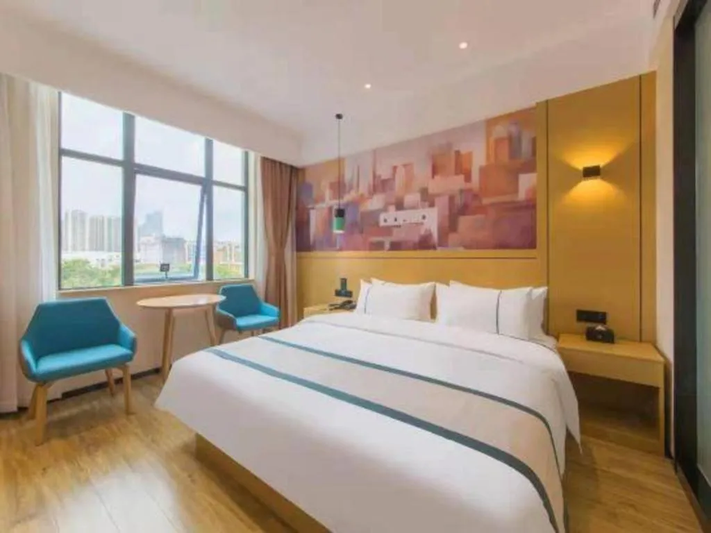 Bed in City Comfort Inn Kunming Qianxing Road Dashanghui Children's Hospital