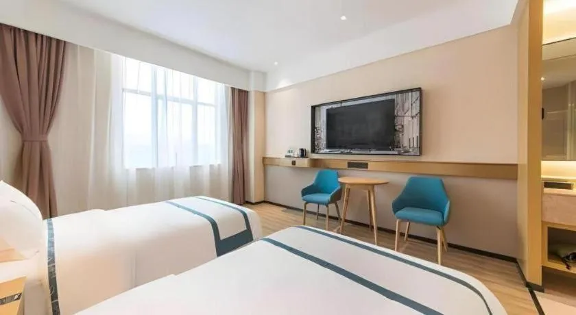 Bed in City Comfort Inn Kunming Qianxing Road Dashanghui Children's Hospital