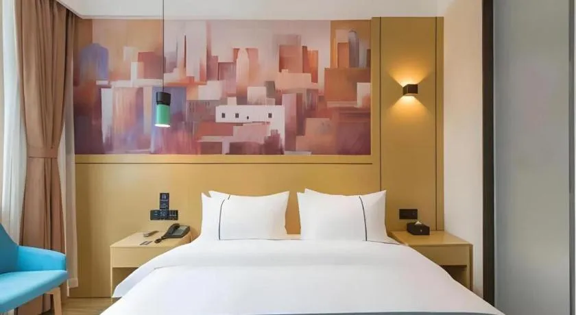 Bed in City Comfort Inn Kunming Qianxing Road Dashanghui Children's Hospital