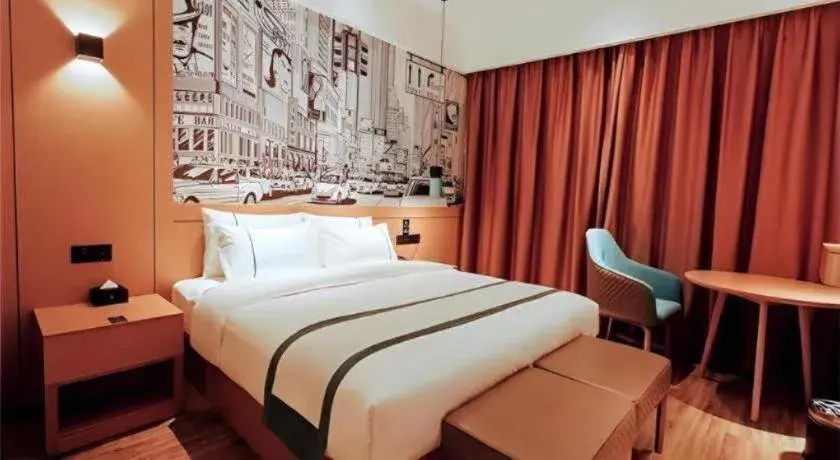 Bed in City Comfort Inn Honghu Shopping Park Bao'an Plaza Bed in City Comfort Inn Honghu Shopping Park Bao'an Plaza