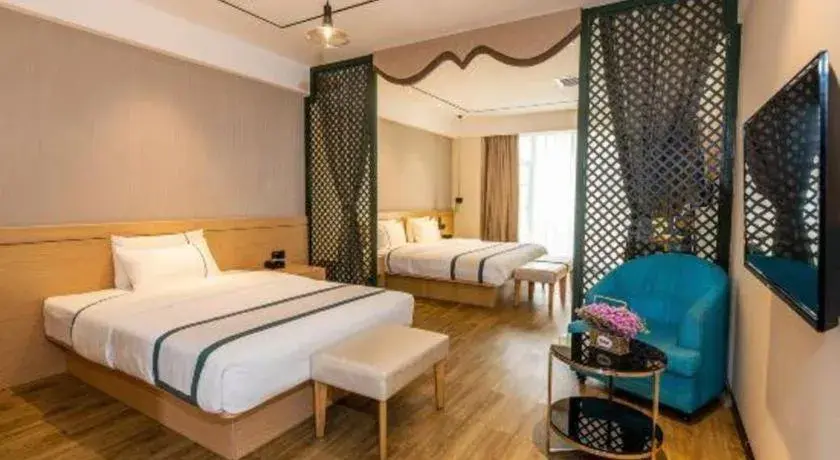 Bed in City Comfort Inn Kunming Xinluojiu Bay Guangju Road Bed in City Comfort Inn Kunming Xinluojiu Bay Guangju Road