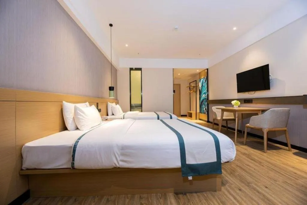 Bed in City Comfort Inn Kunming Xinluojiu Bay Guangju Road