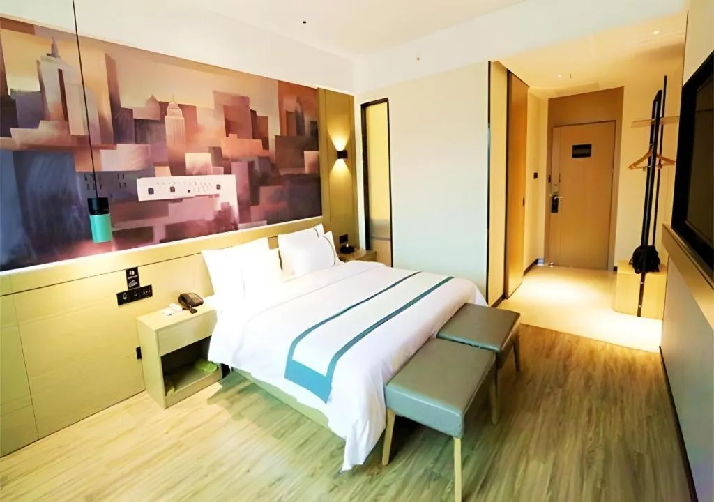 Bed in City Comfort Inn Shaoguan High-speed Railway Station Guanshaoyuan