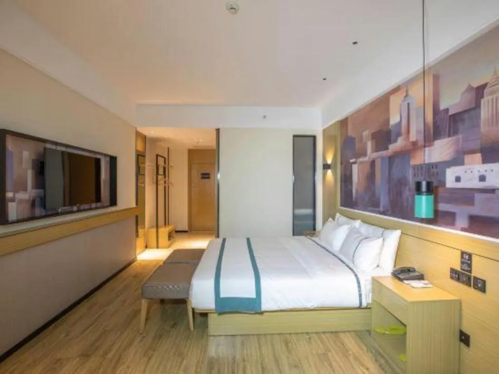 Bed in City Comfort Inn Shaoguan High-speed Railway Station Guanshaoyuan