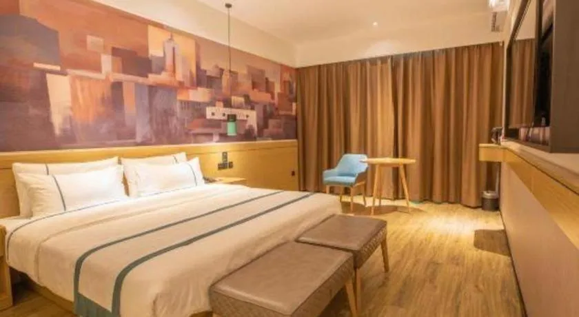 Bed in City Comfort Inn Shaoguan High-speed Railway Station Guanshaoyuan