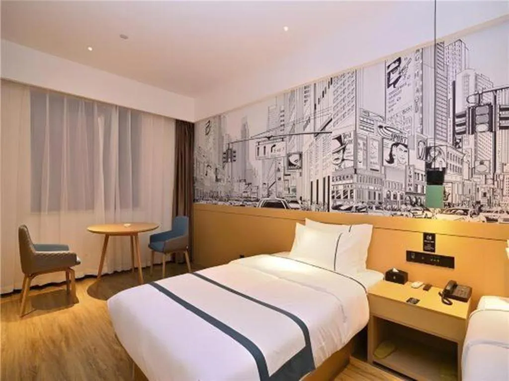 Bed in City Comfort Inn Kunming High-speed Railway South Station 7th Street Area