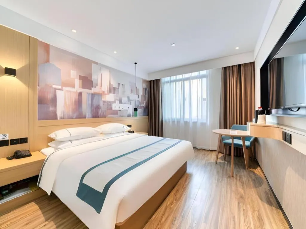 Bed in City Comfort Inn Kunming High-speed Railway South Station 7th Street Area