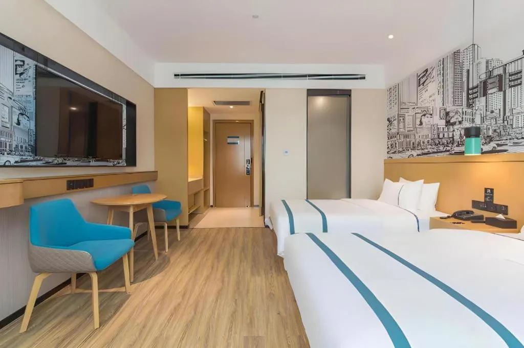 Bed in City Comfort Inn Kunming High-speed Railway South Station 7th Street Area