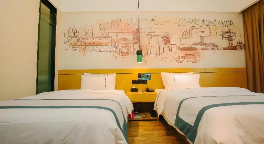 Bed in City Comfort Inn Kunming High-speed Railway South Station 7th Street Area