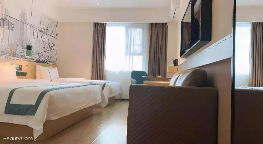 Bed in City Comfort Inn Kunming High-speed Railway South Station 7th Street Area