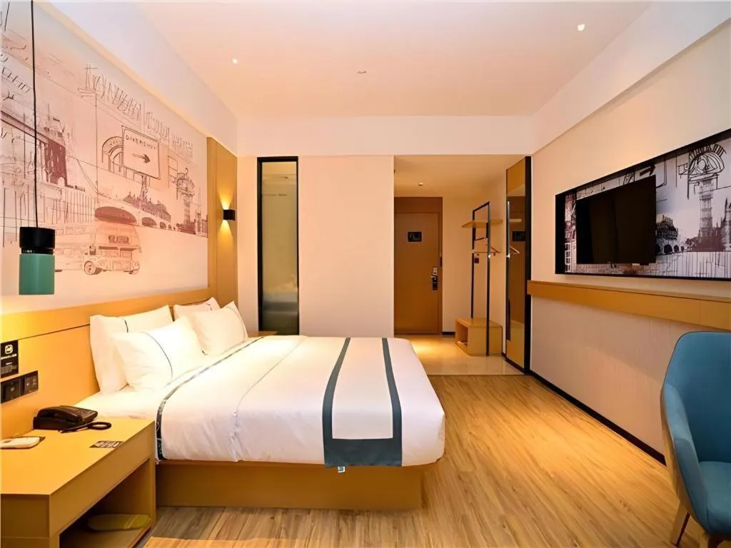 Bed in City Comfort Inn Kunming High-speed Railway South Station 7th Street Area