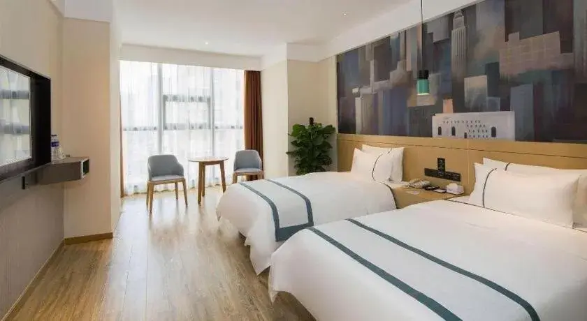 Bed in City Comfort Inn Changsha Outlets Datuo Metro Station Bed in City Comfort Inn Changsha Outlets Datuo Metro Station