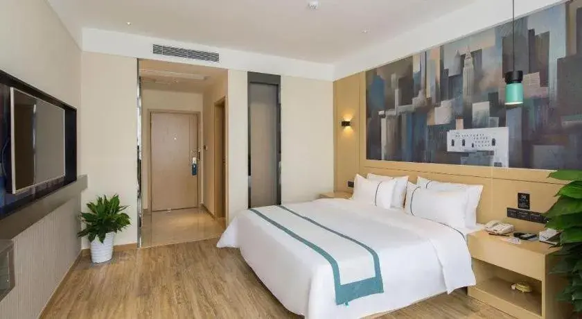 Bed in City Comfort Inn Changsha Outlets Datuo Metro Station Bed in City Comfort Inn Changsha Outlets Datuo Metro Station