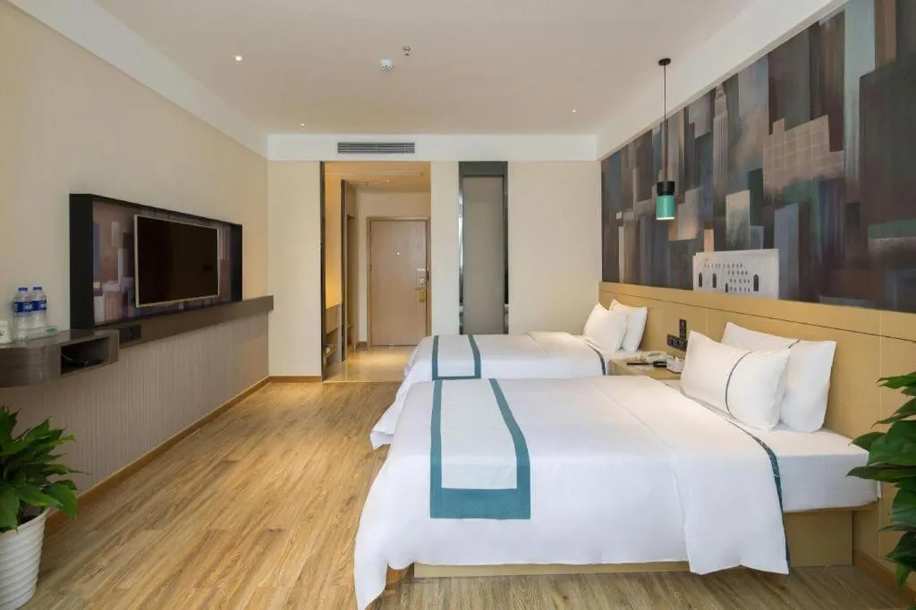 Bed in City Comfort Inn Changsha Outlets Datuo Metro Station