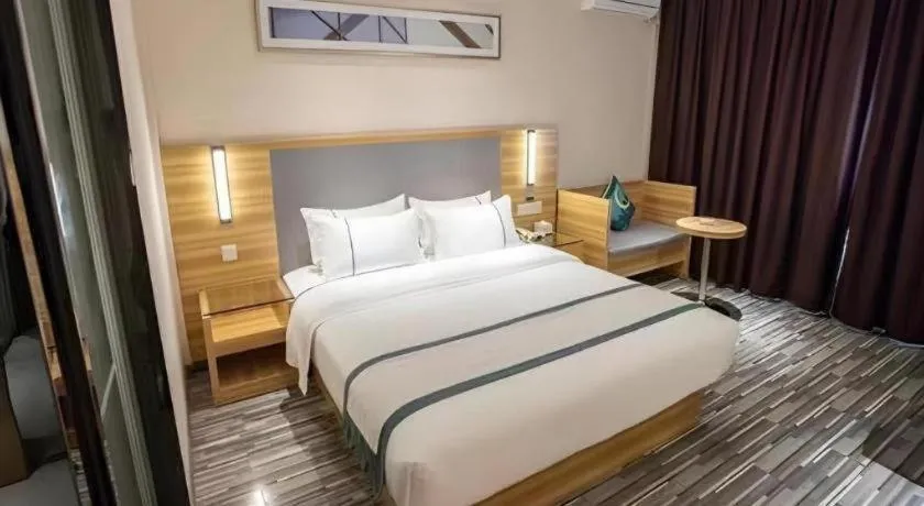 Bed in City Comfort Inn Hengyang Jiefang Avenue Business Walking Street