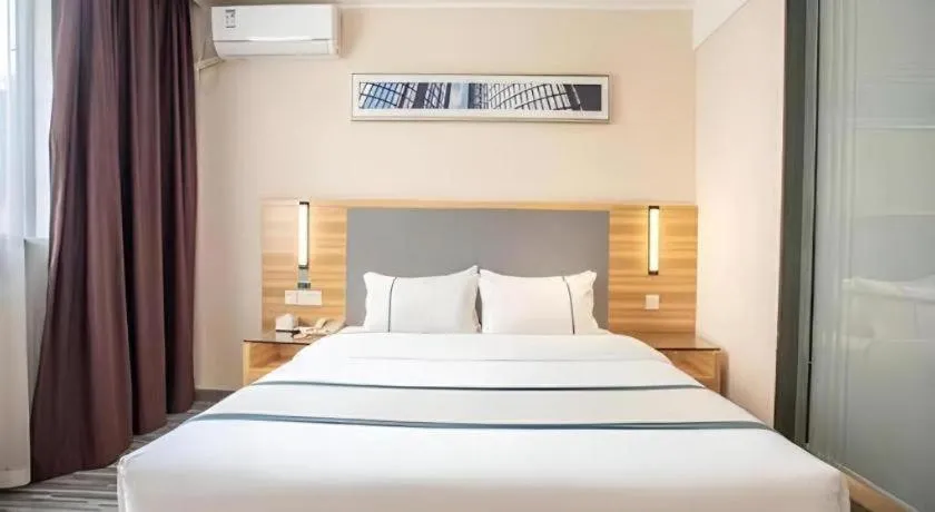 Bed in City Comfort Inn Hengyang Jiefang Avenue Business Walking Street