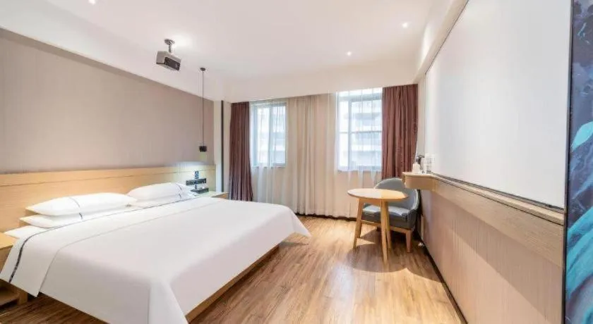 Bed in City Comfort Inn Qingyuan City Plaza Hefu Dongcheng