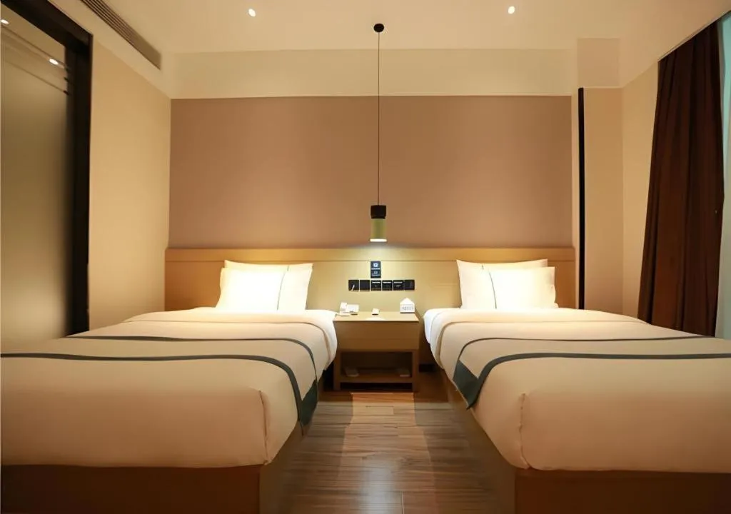 Bed in City Comfort Inn Qingyuan City Plaza Hefu Dongcheng