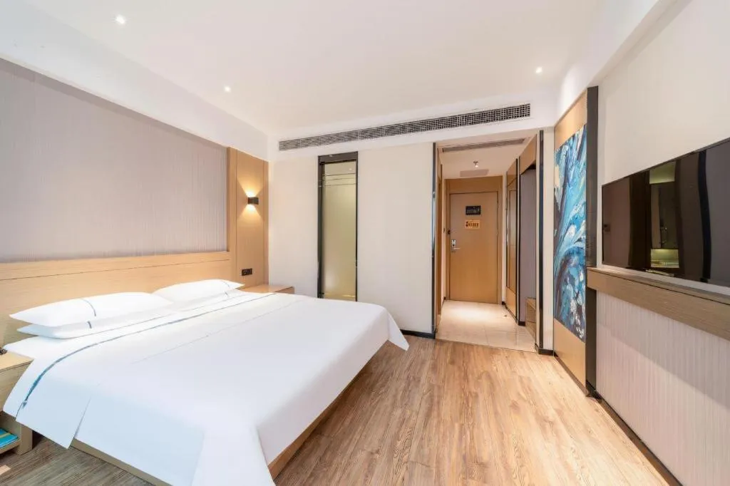 Bed in City Comfort Inn Qingyuan City Plaza Hefu Dongcheng