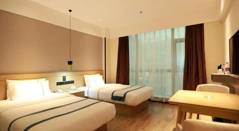 Bed in City Comfort Inn Qingyuan City Plaza Hefu Dongcheng