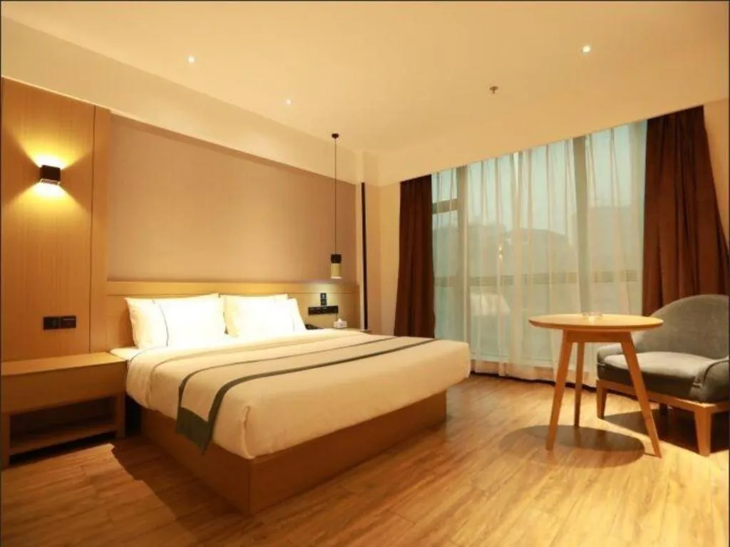 Bed in City Comfort Inn Qingyuan City Plaza Hefu Dongcheng