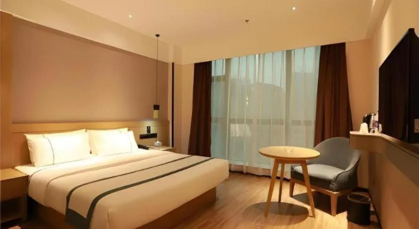 Bed in City Comfort Inn Qingyuan City Plaza Hefu Dongcheng