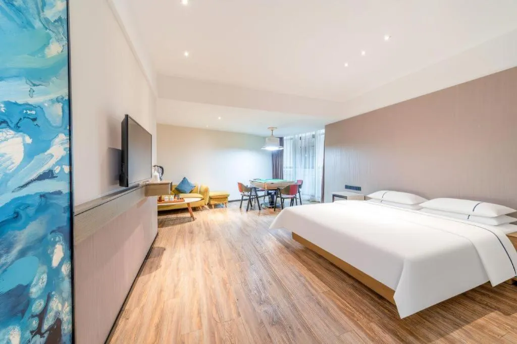 Bed in City Comfort Inn Qingyuan City Plaza Hefu Dongcheng