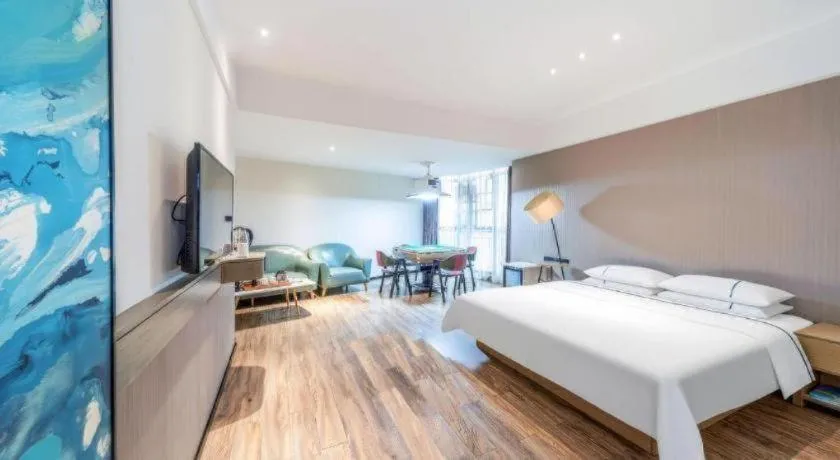 Bed in City Comfort Inn Qingyuan City Plaza Hefu Dongcheng