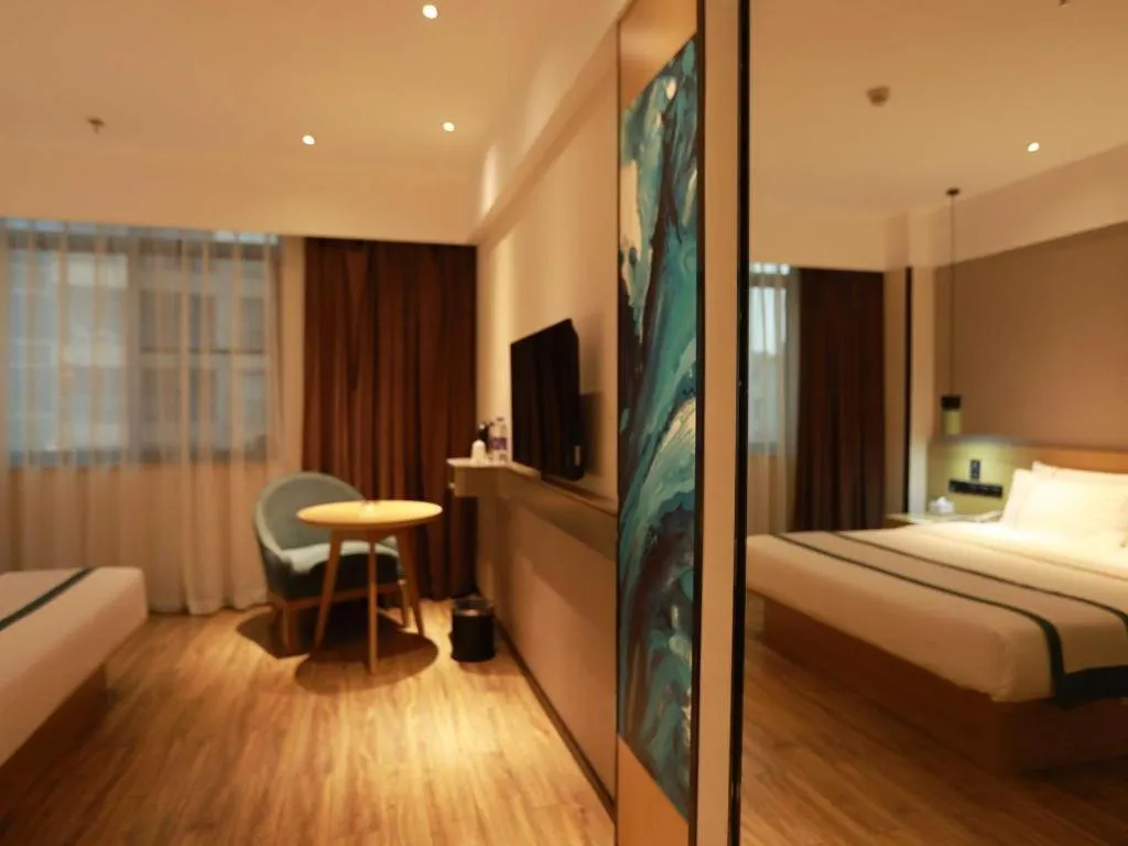 Bed in City Comfort Inn Qingyuan City Plaza Hefu Dongcheng