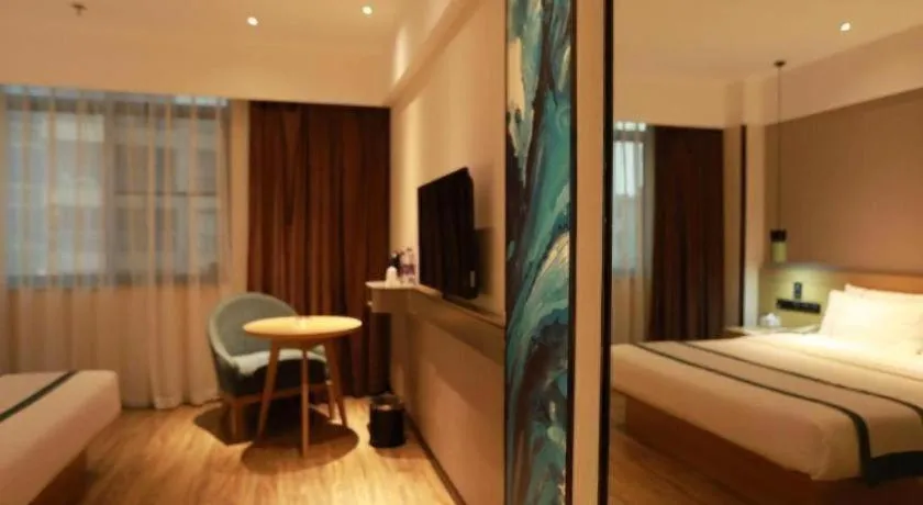 Bed in City Comfort Inn Qingyuan City Plaza Hefu Dongcheng