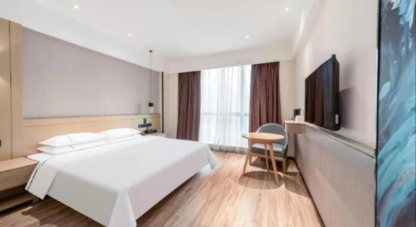 Bed in City Comfort Inn Qingyuan City Plaza Hefu Dongcheng