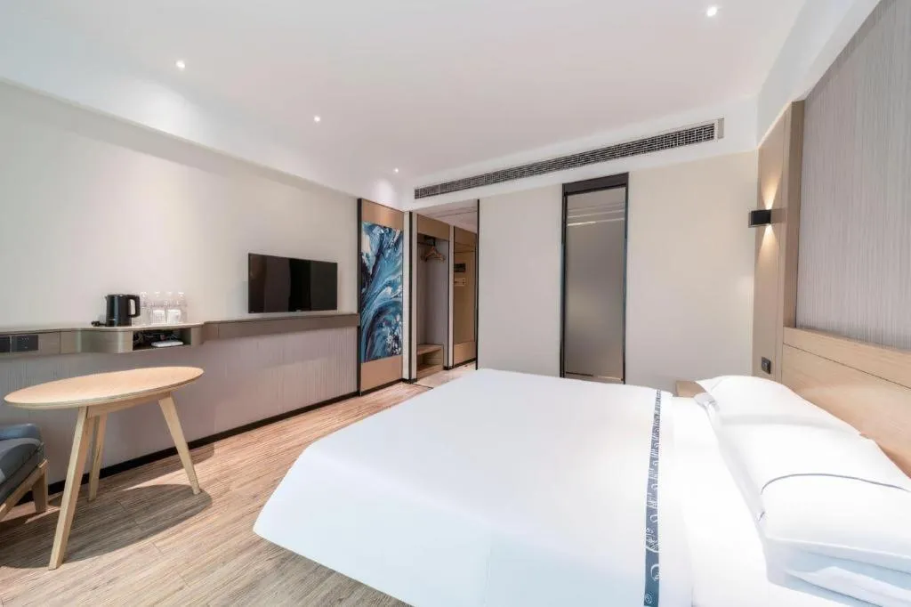 Bed in City Comfort Inn Qingyuan City Plaza Hefu Dongcheng