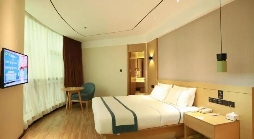 Bed in City Comfort Inn Qingyuan City Plaza Hefu Dongcheng