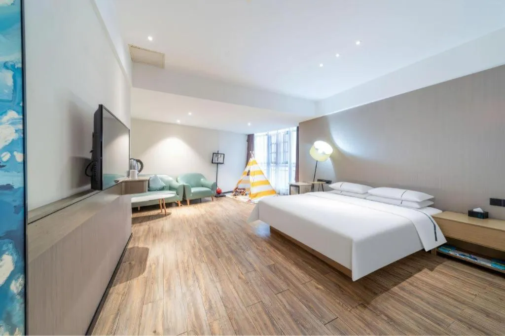 Bed in City Comfort Inn Qingyuan City Plaza Hefu Dongcheng