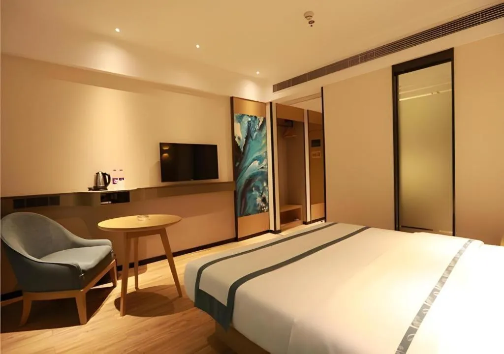 Bed in City Comfort Inn Qingyuan City Plaza Hefu Dongcheng