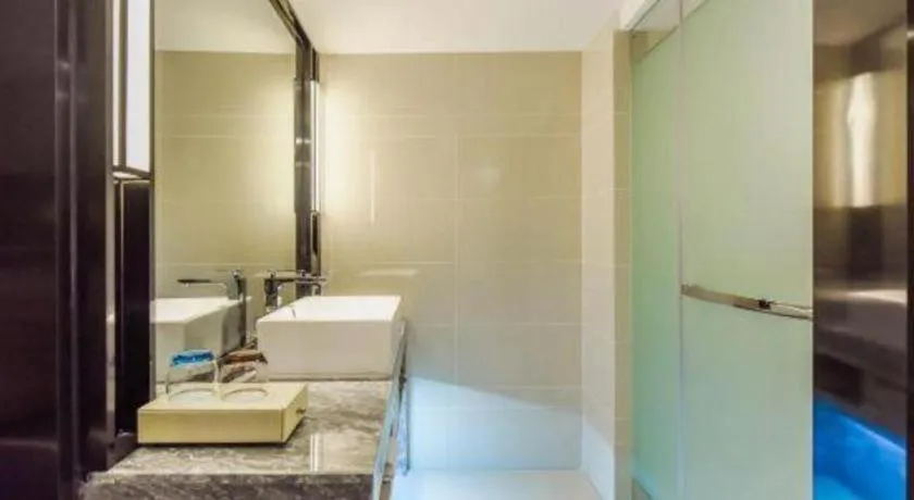 Bed in Echarm Hotel Guiyang North High-speed Railway Station