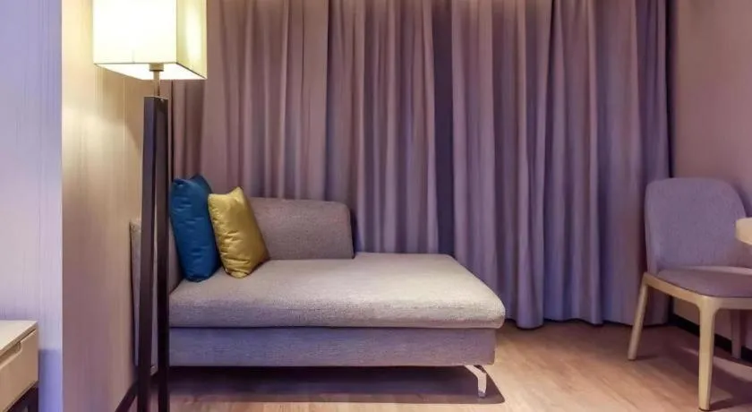 Bed in Echarm Hotel Guiyang North High-speed Railway Station