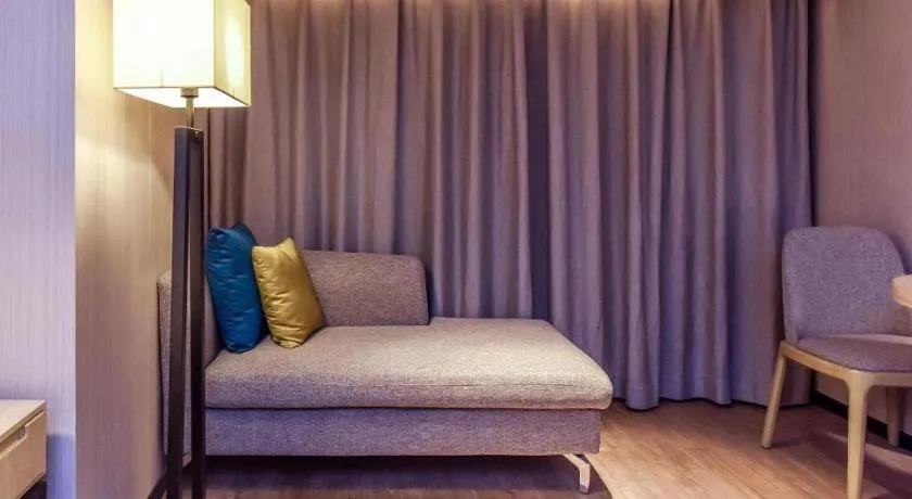 Bed in Echarm Hotel Guiyang North High-speed Railway Station