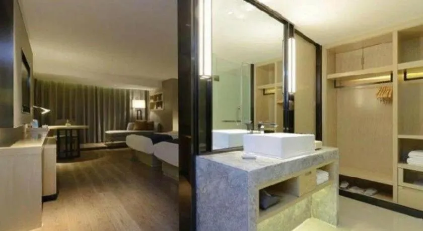 Bed in Echarm Hotel Guiyang North High-speed Railway Station