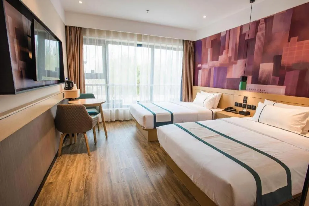 Bed in City Comfort Inn Zhangjiakou Municipal Government High-speed Railway Station North Institute