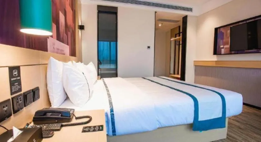 Bed in City Comfort Inn Zhangjiakou Municipal Government High-speed Railway Station North Institute