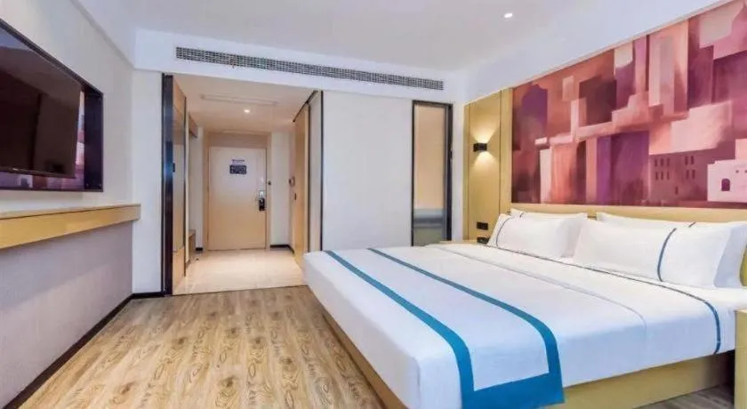 Bed in City Comfort Inn Zhangjiakou Municipal Government High-speed Railway Station North Institute