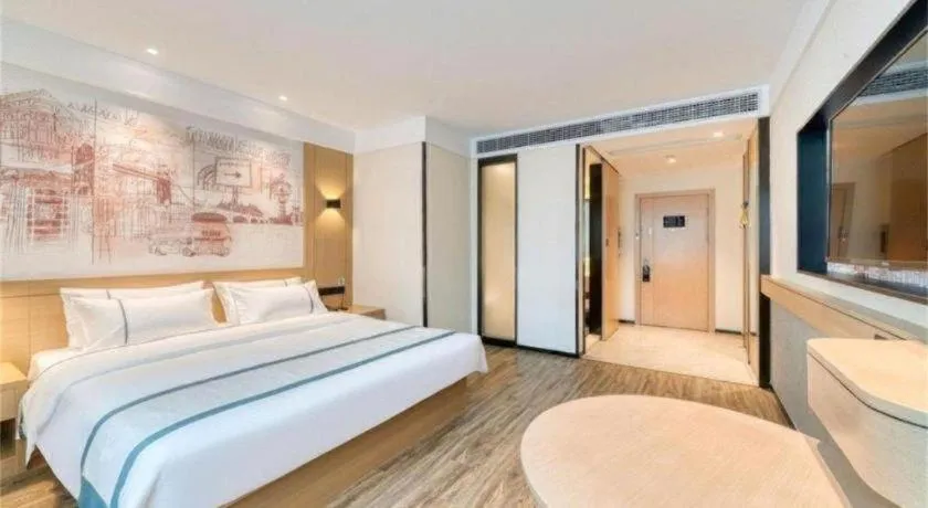 Bed in City Comfort Inn Zhangjiakou Municipal Government High-speed Railway Station North Institute