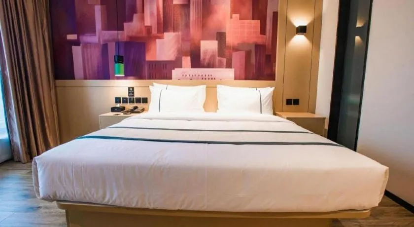 Bed in City Comfort Inn Zhangjiakou Municipal Government High-speed Railway Station North Institute