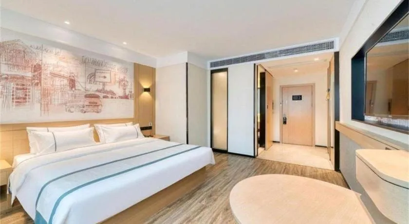 Bed in City Comfort Inn Zhangjiakou Municipal Government High-speed Railway Station North Institute