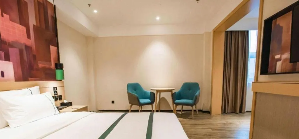 Bed in City Comfort Inn Zhangjiakou Municipal Government High-speed Railway Station North Institute