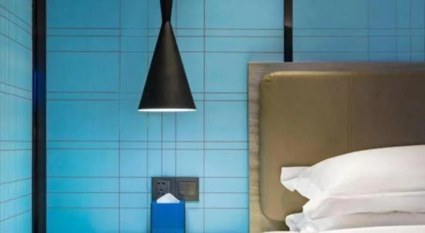 Bed in Echarm Hotel Guilin Railway Station the MixC