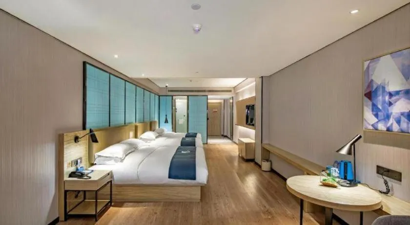 Bed in Echarm Hotel Guilin Railway Station the MixC