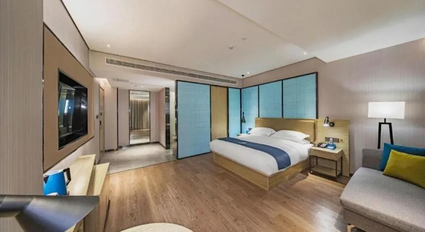 Bed in Echarm Hotel Guilin Railway Station the MixC